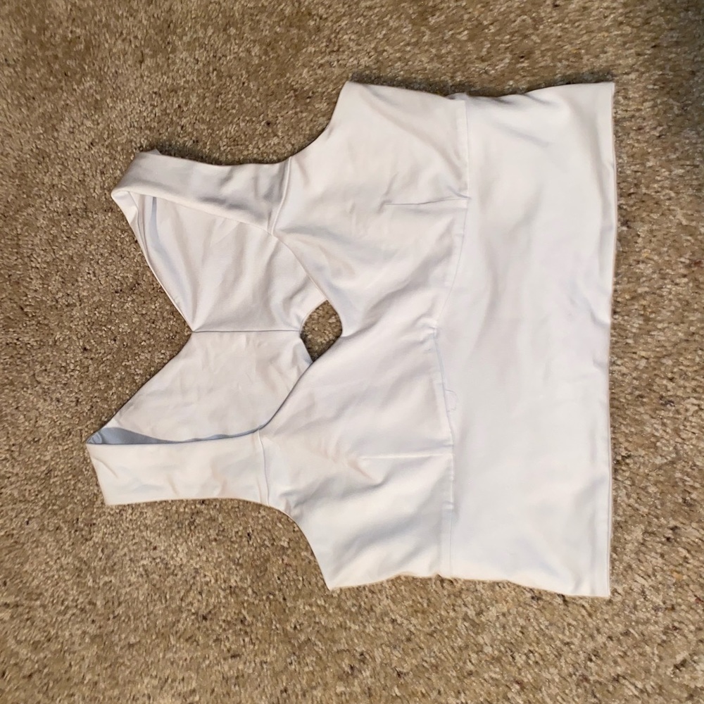 White Workout Top
